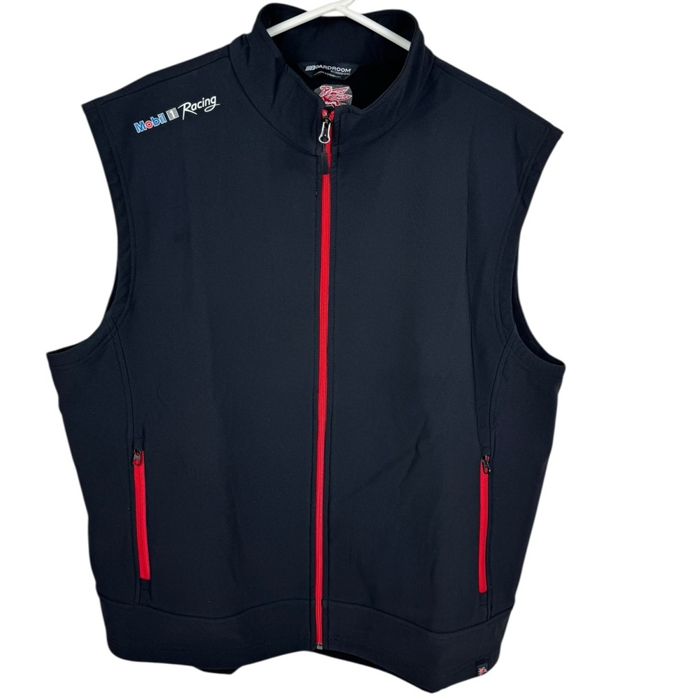 Mobil 1 Racing Black Full Zip Vest Size 3XL Boardroom Eco Apparel NWT!!!